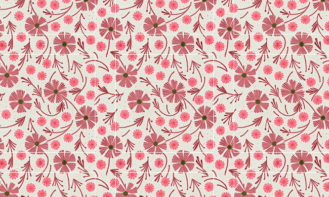 Pink floral pattern
